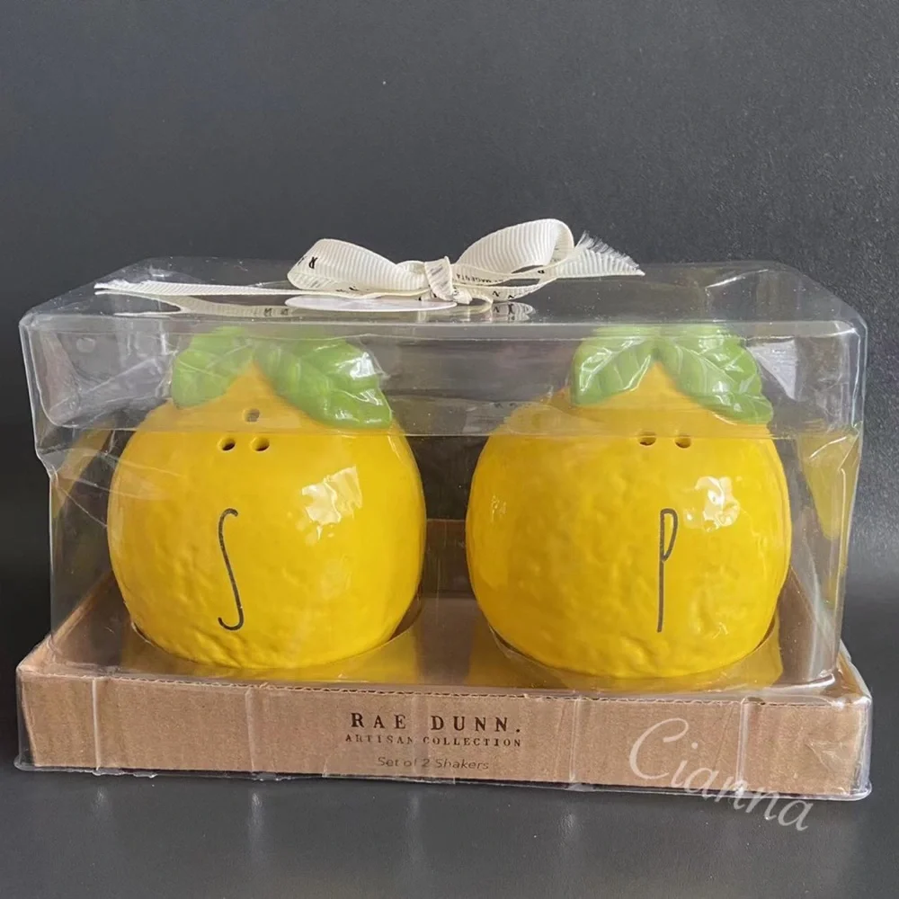 Rae Dunn Lemon Salt & Pepper Shakers